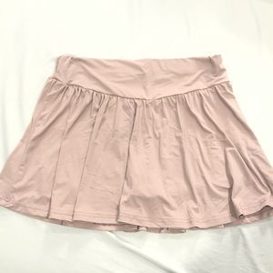 Active Polyester Tennis Skirt with Lined Shorts